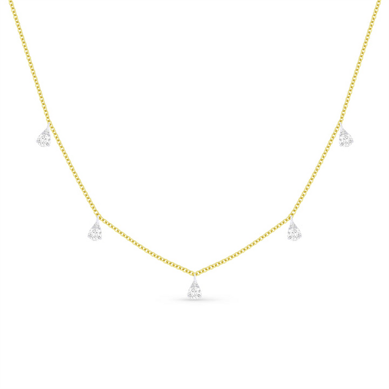 LaViano Fashion 14K Two Tone Diamond Necklace