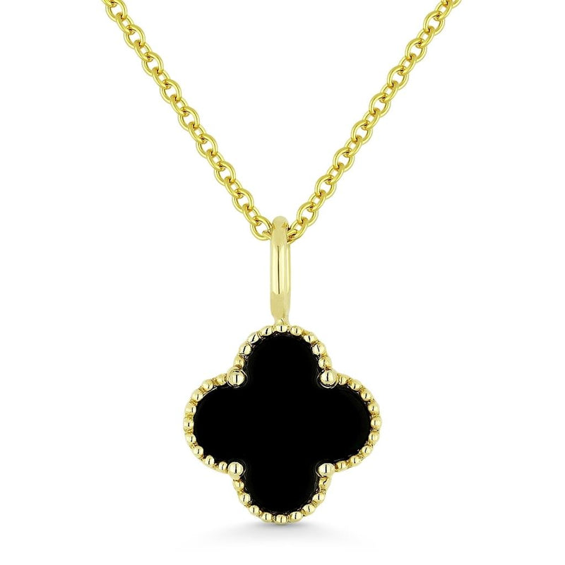 LaViano Fashion 14K Yellow Gold Black Onyx Pendant