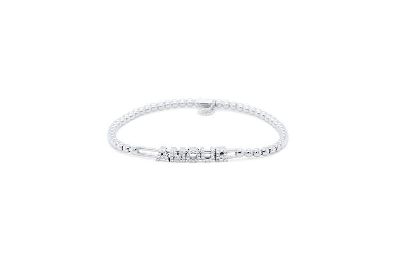 LaViano Fashion 18K White Gold Diamond Amour Bracelet