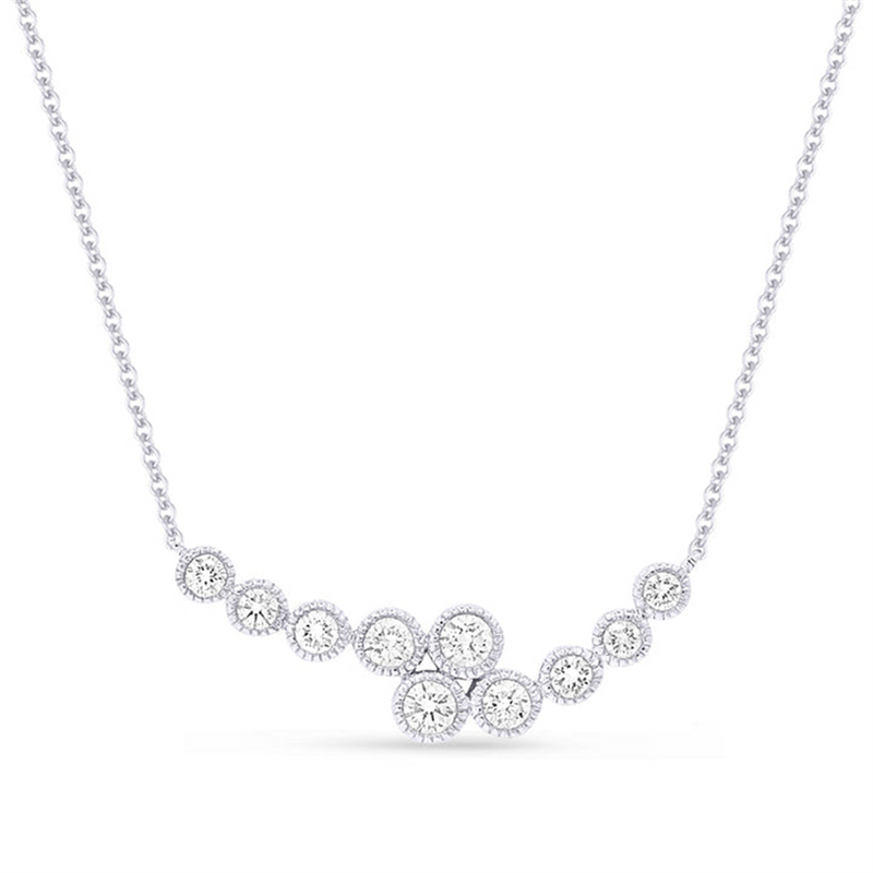 LaViano Fashion 14K White Gold Diamond  Necklace
