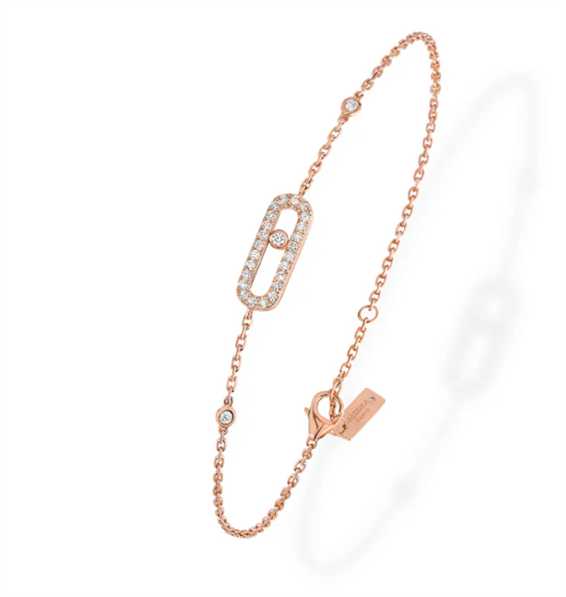 Messika 18K Rose Gold Diamond Move Uno Bracelet