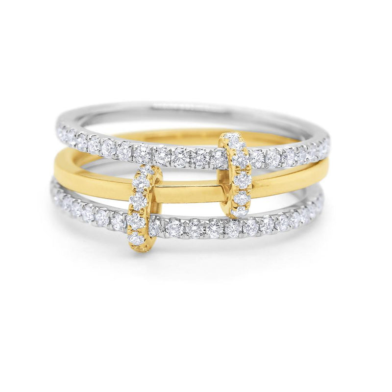 Kc Designs 14K Two Tone Diamond Ring