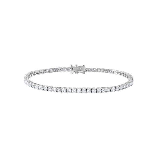 LaViano Fashion 14K White Gold Diamond Bracelet