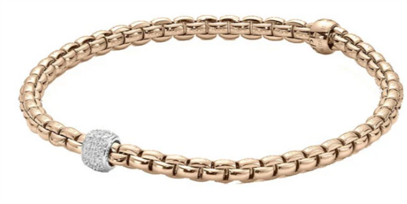 FOPE 18K Rose Gold Diamond Bracelet