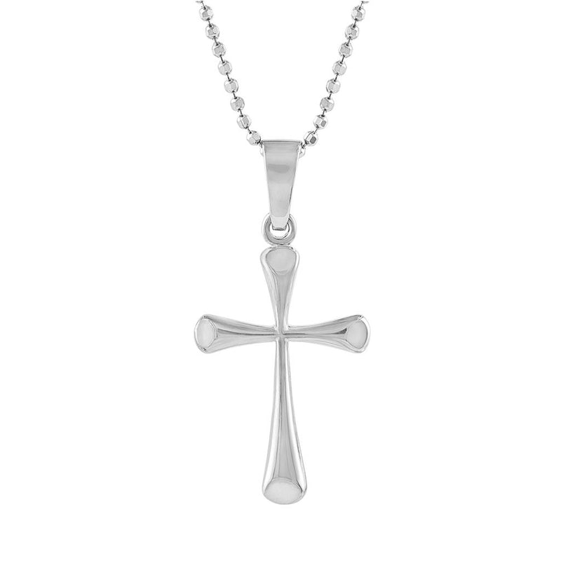 LaViano Fashion 14K White Gold Cross