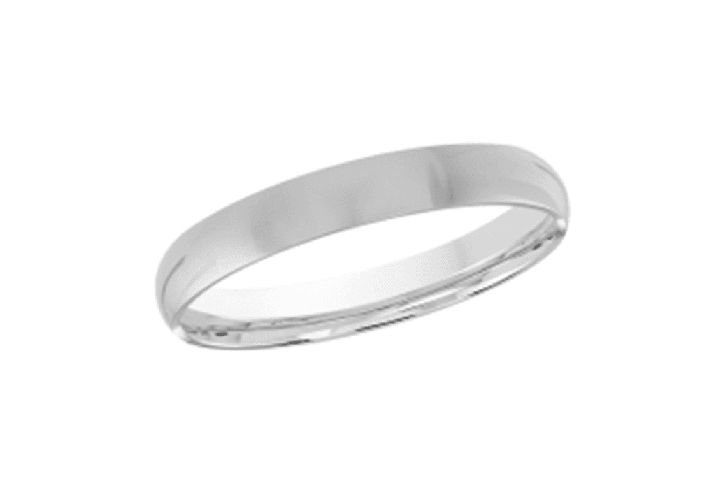 LaViano Fashion Platinum Wedding Band 2MM Size 6