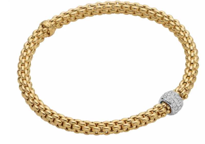 FOPE 18K  Two Tone Diamond Bracelet Diamond