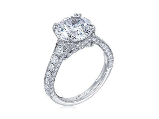 ELI Jewels Platinum Diamond Semi - Mounting