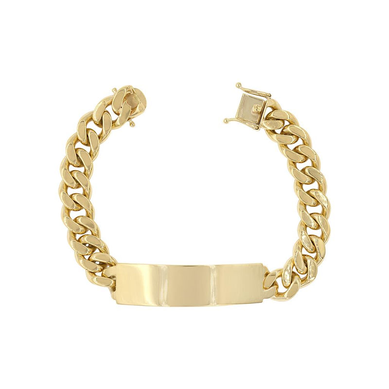 LaViano Fashion 14K Yellow Gold Heavy Weight ID Bracelet 48 DWT