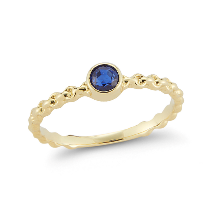Barbela Design 14K Yellow Gold Sapphire Ring