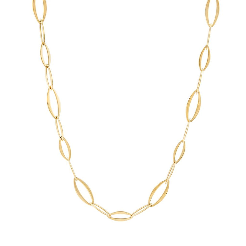 LaViano Fashion 18K Yellow Gold Link Necklace