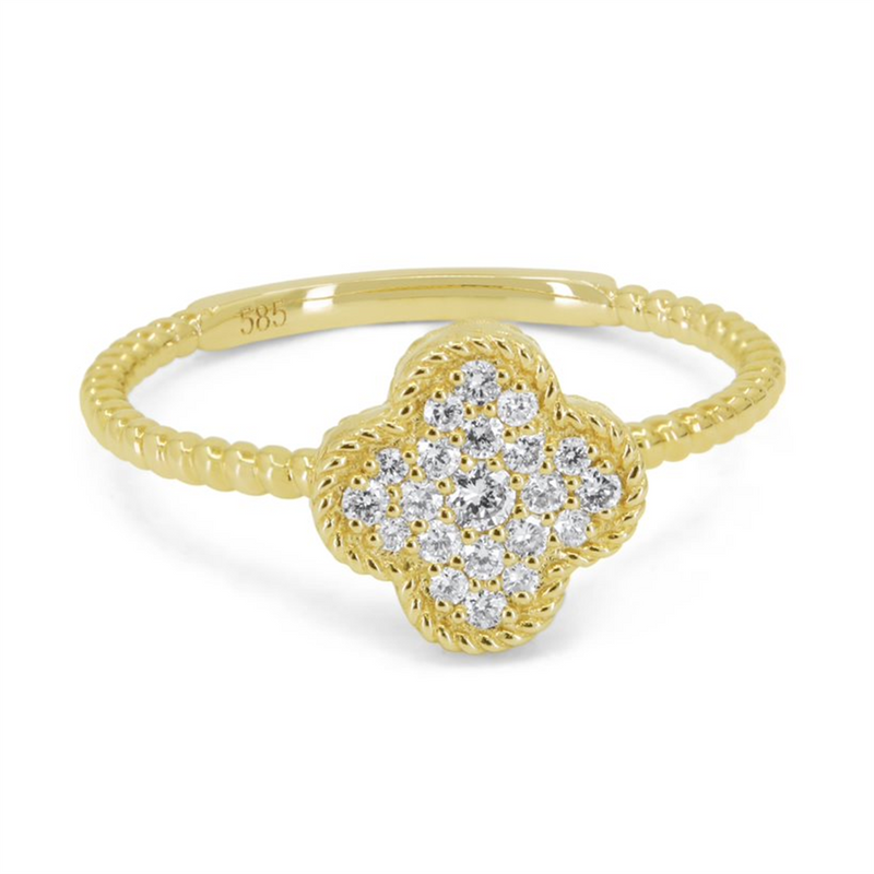 LaViano Fashion 14K Yellow Gold Diamond Ring