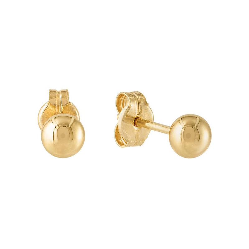 LaViano Fashion 14K Yellow Gold Ball Earrings