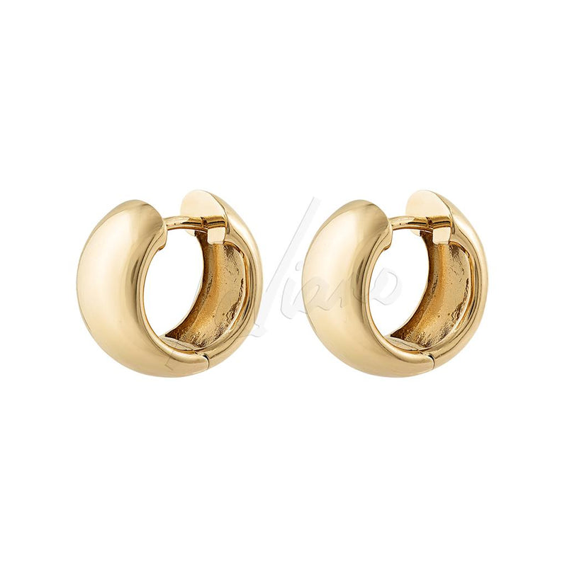 LaViano Fashion 14K Yellow Gold Huggie Earrings
