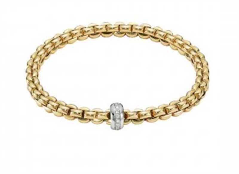 FOPE 18K Two Tone Diamond Bracelet