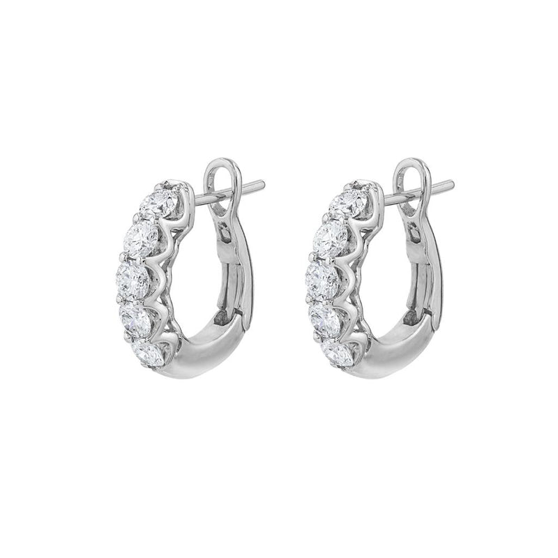 Frederic Sage 18K White Gold Diamond Earrings