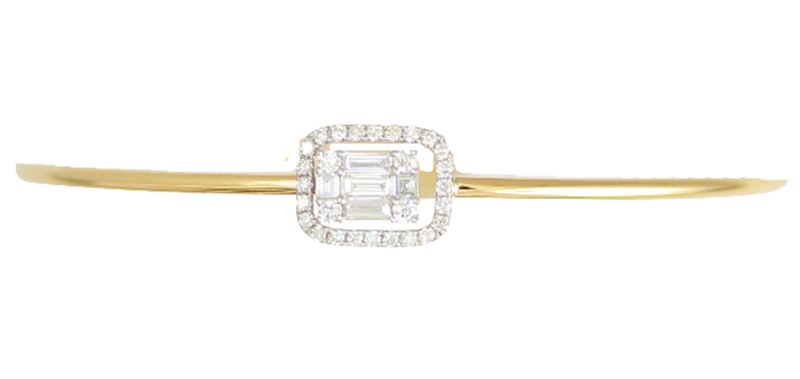 Frederic Sage 18K Yellow Gold Diamond Bangle