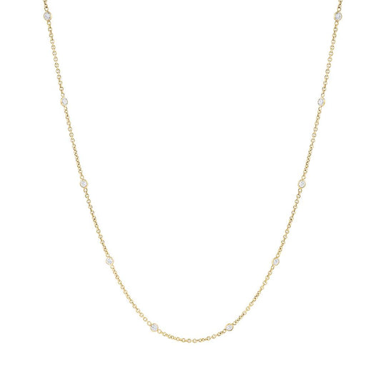 LaViano Fashion 18K Yellow Gold Diamond Necklace