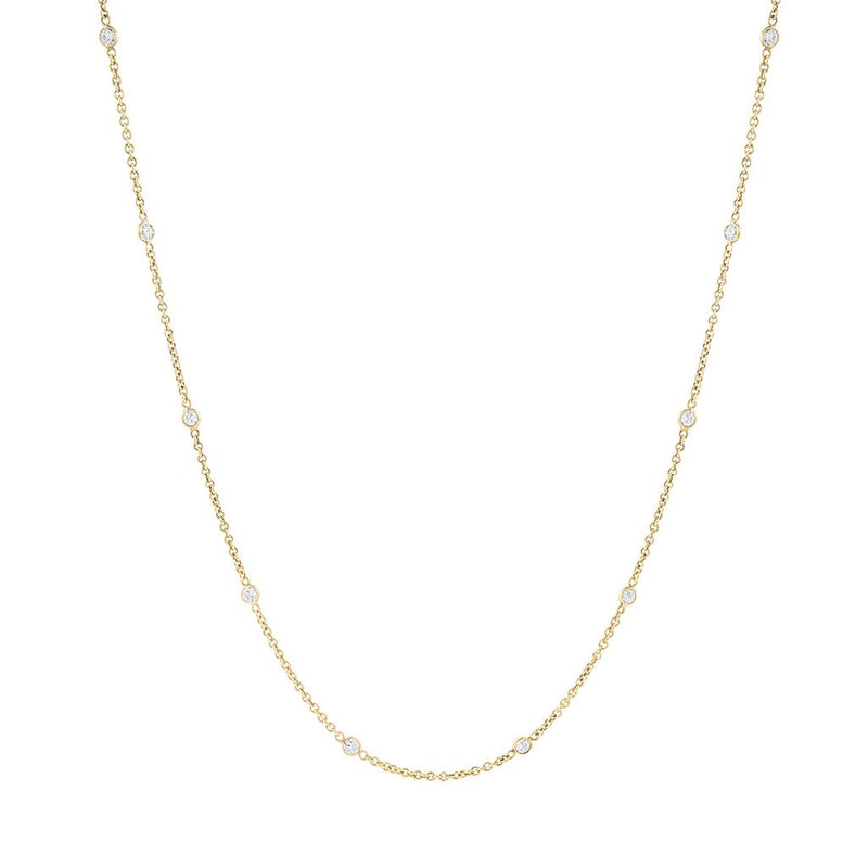 LaViano Fashion 18K Yellow Gold Diamond Necklace