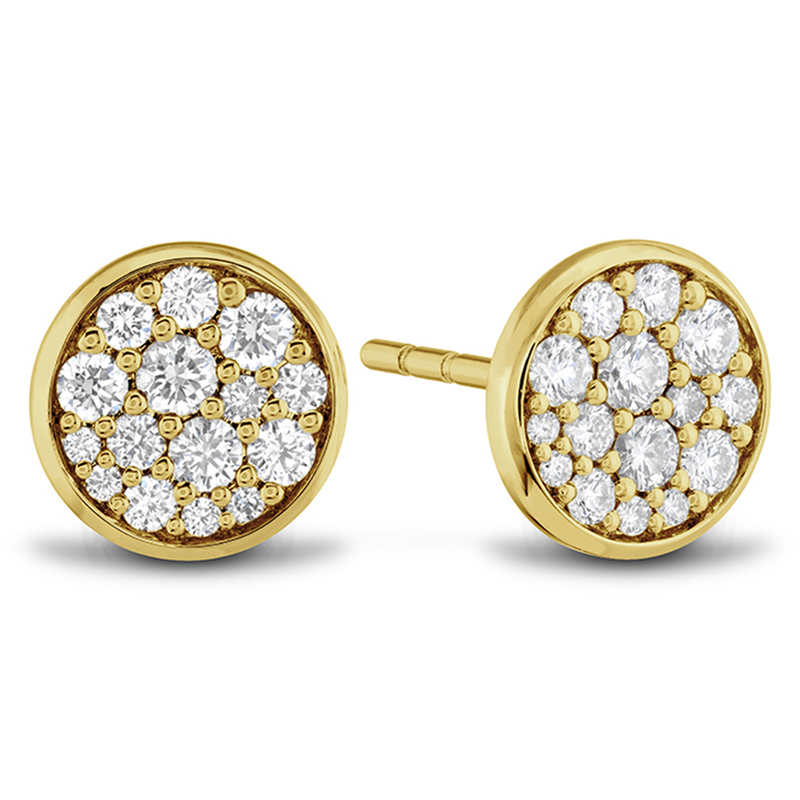 LaViano Fashion 18K Yellow Gold Diamond Earrings