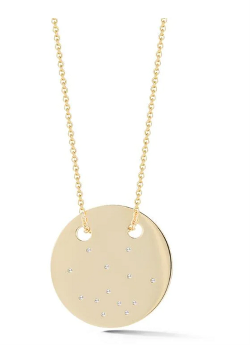 Barbela Design 14K Yellow Gold Diamond Lirot Necklace