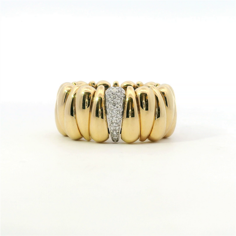 extensibles 18K Yellow Gold Diamond Ring Diamonds .18 Carats