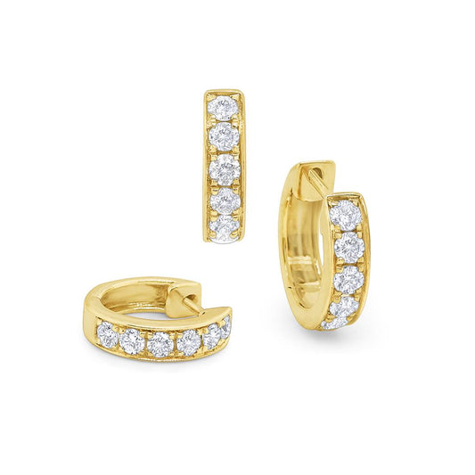 Kc Designs 14K Yellow Gold Diamond Earrings