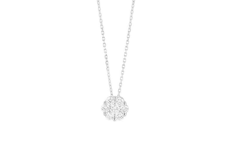 LaViano Fashion 14K White Gold Diamond Pendant