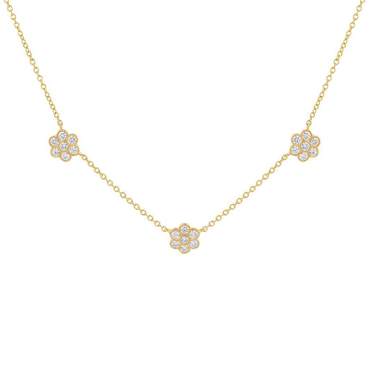 Laviano Fashion 18K Yellow Gold Diamond Necklace