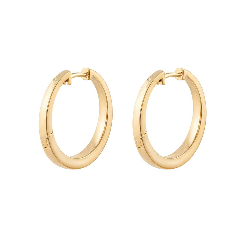 LaViano Fashion 14K Yellow Gold Earrings 22MM