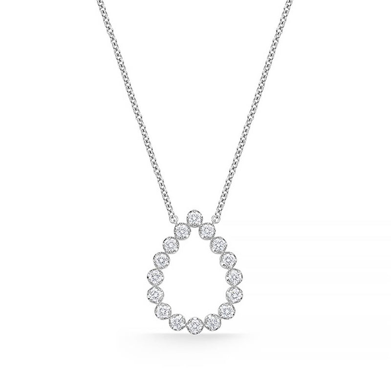LaViano Fashion 18K White Gold Diamond Necklace