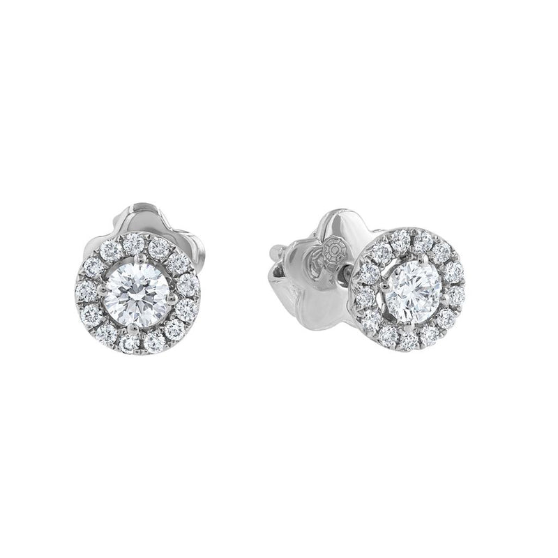 LaViano Fashion 18K White Gold Diamond Earrings