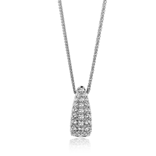 Simon G 14K White Gold Diamond Pendant
