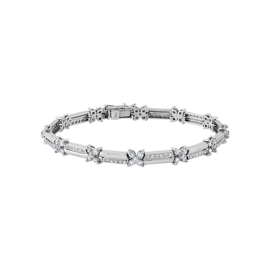 LaViano Fashion 18K White Gold Diamond Bracelet