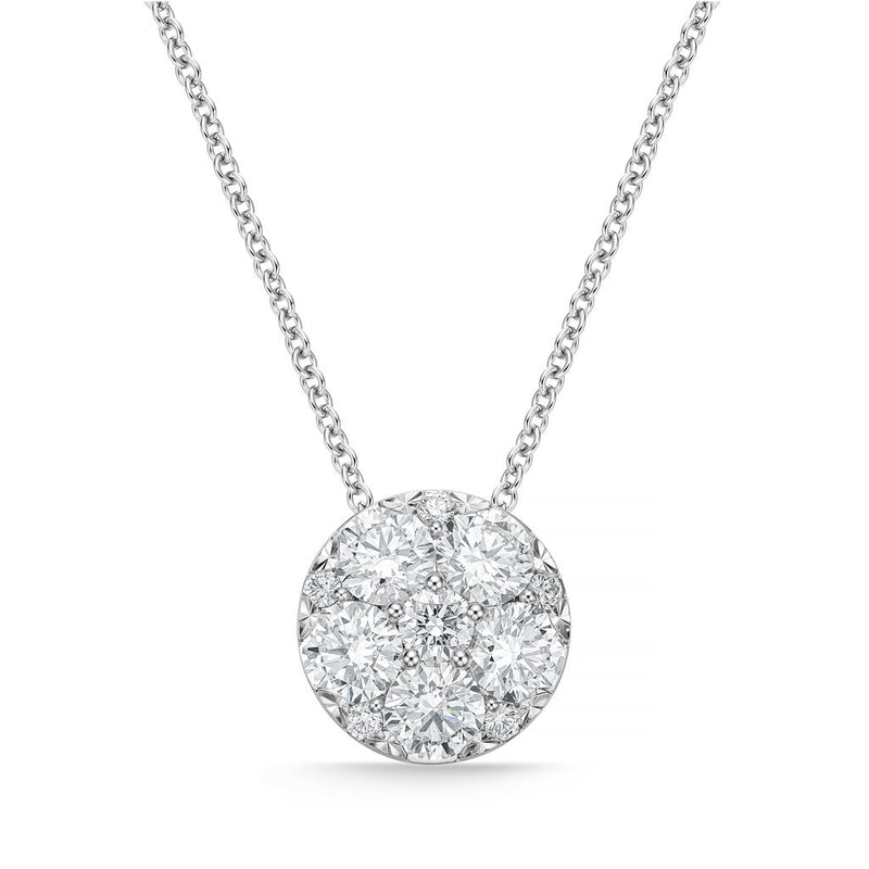 LaViano Fashion 18K White Gold Diamond Pendant