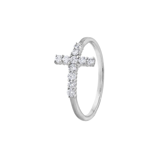 LaViano Fashion 18K White Gold Diamond Ring