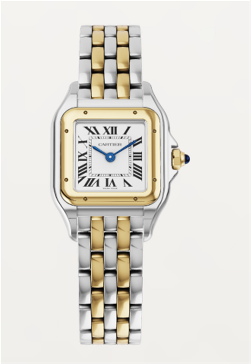 Cartier New Unworn Panthere Small Yellow Gold And Steel