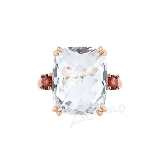 LaViano Fashion  14K Rose Gold Quartz Ring