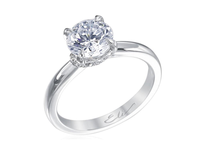 ELI Jewels Platinum Diamond Semi - Mounting