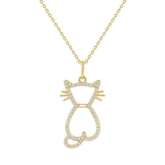 LaViano Fashion 14K Yellow Gold Diamond Pendant