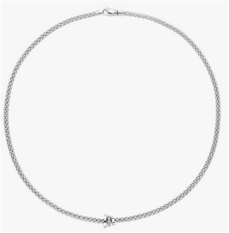 FOPE 18K White Gold Diamond Necklace Diamonds