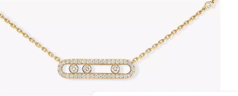 Messika 18K Yellow Gold Baby Move PV Necklace