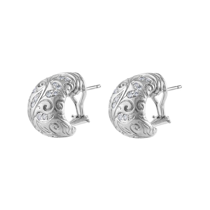 LaViano Fashion  18K White Gold Diamond Earrings