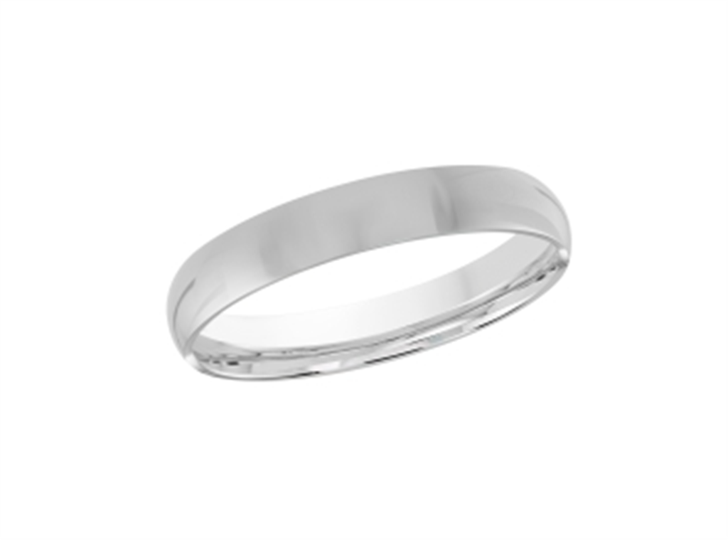 LaViano Fashion 18K White Gold Wedding Band 3MM Size 7