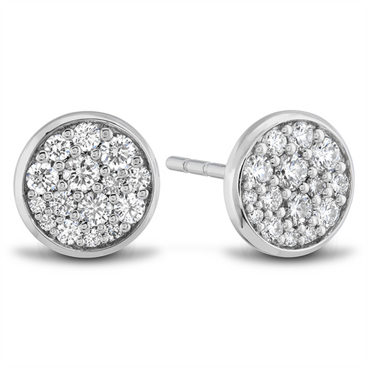 LaViano Fashion 18K White Gold Diamond Earrings