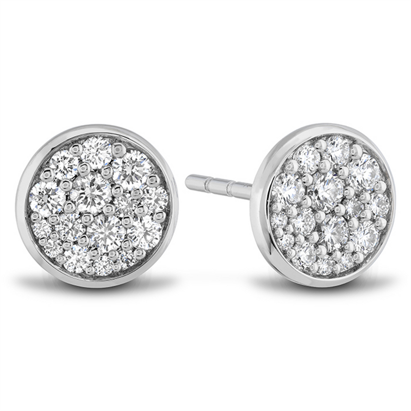 LaViano Fashion 18K White Gold Diamond Earrings