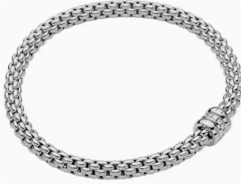 FOPE 18K White Gold Bracelet Diamonds