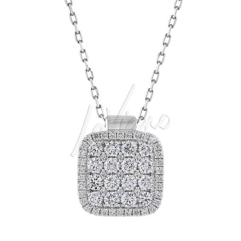 Frederic Sage 14K White Gold Diamond Necklace