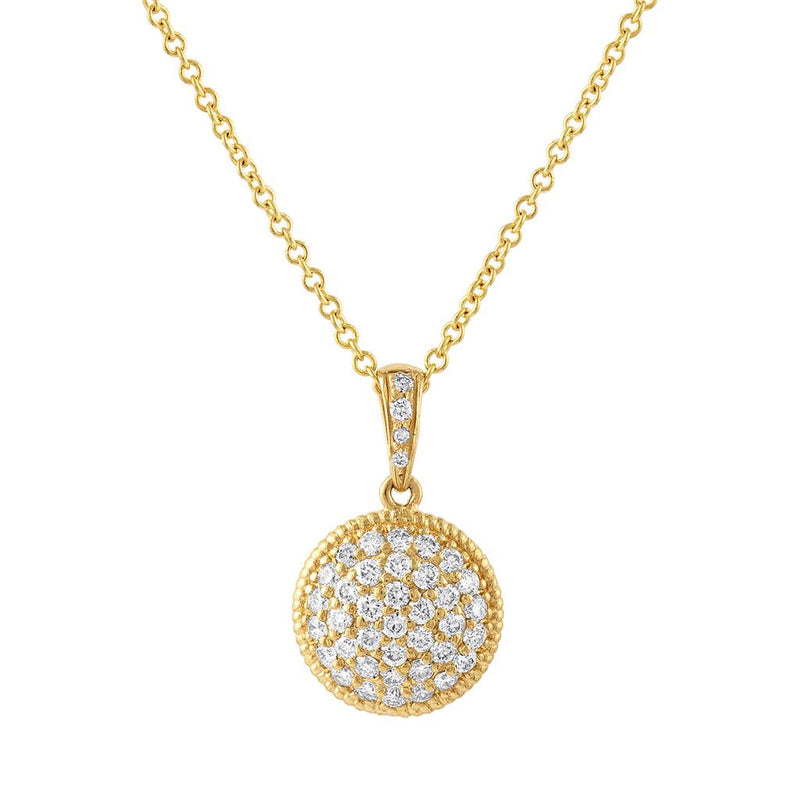 LaViano Fashion 14K Yellow Gold Diamond Pendant