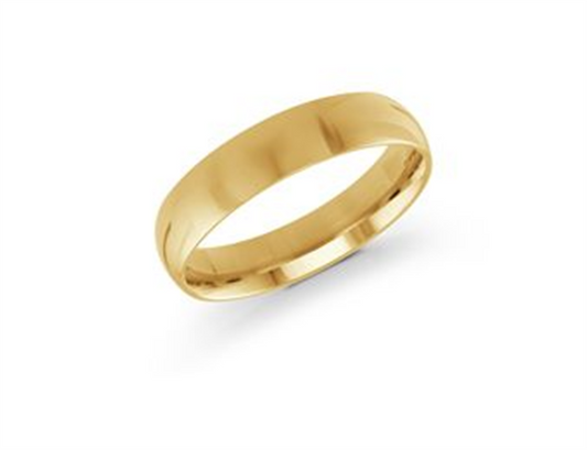 LaViano Fashion 18K Yellow Gold Wedding Band 5MM Size 9